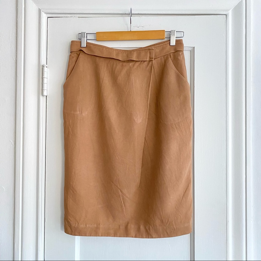 EUC APIECE APART Linen Skirt in Terra Cotta